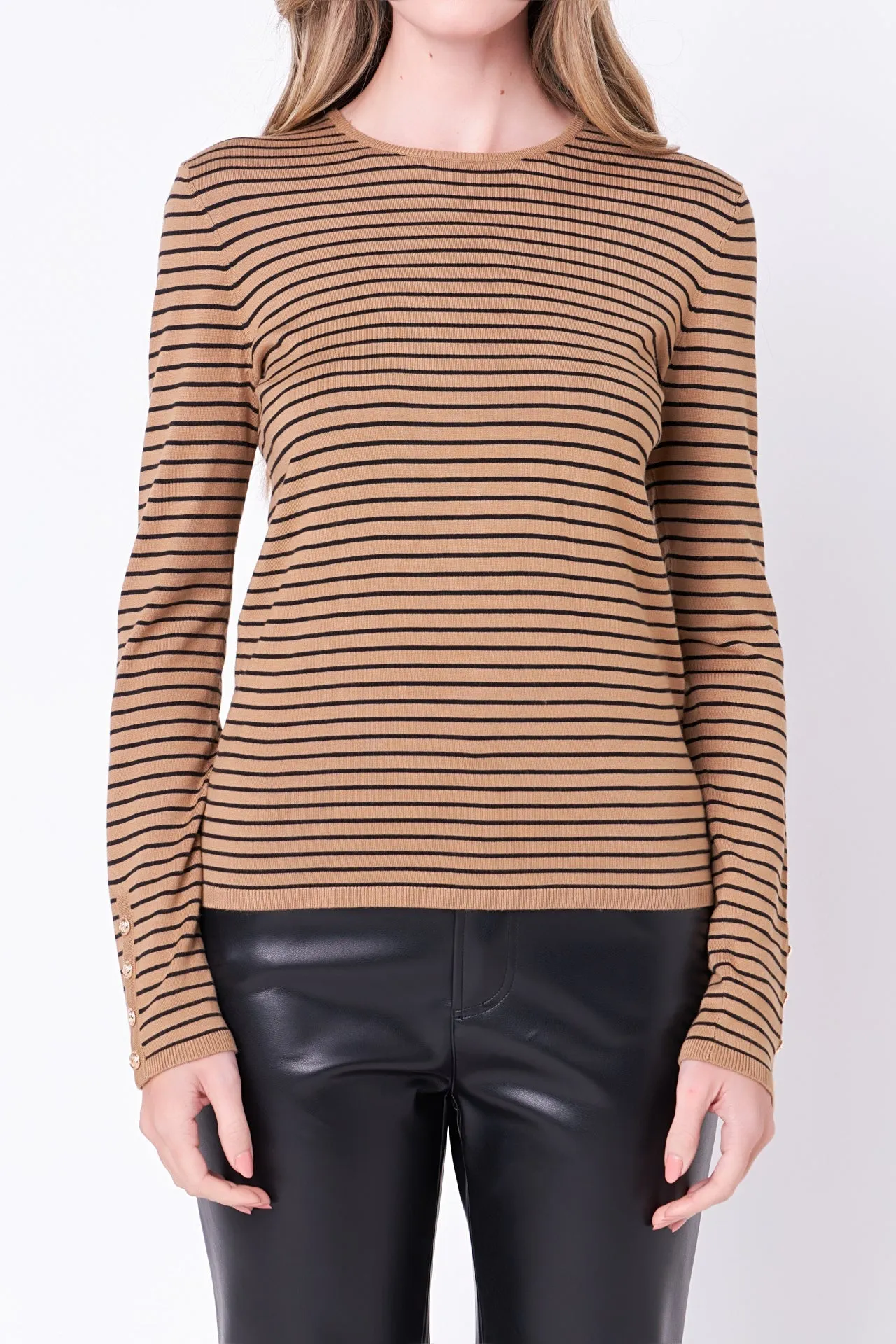 English Factory - Striped Knit Sweater