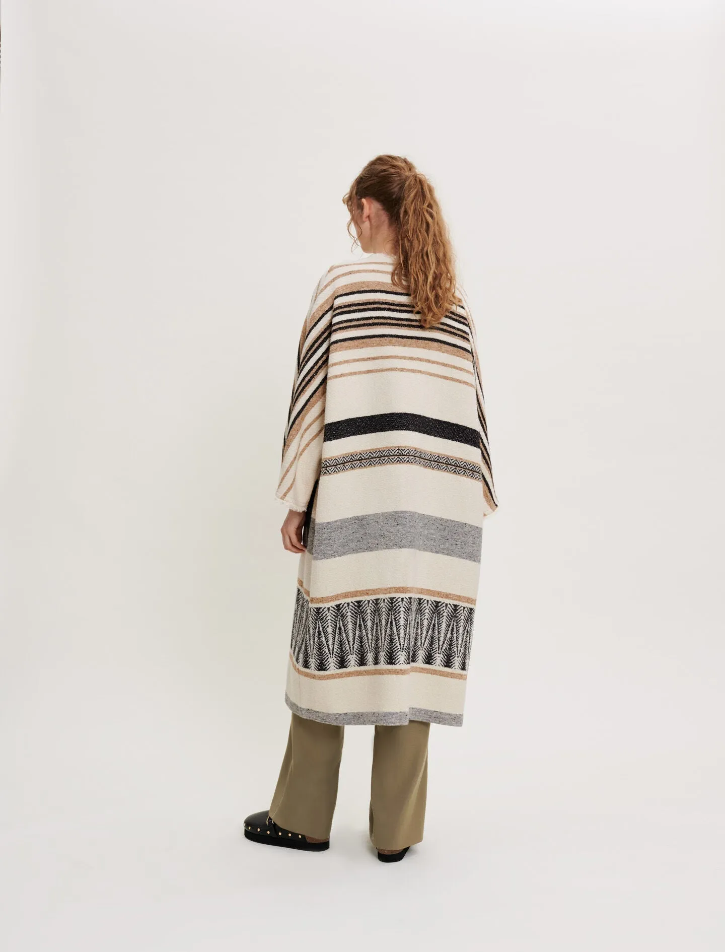 OVERSIZED STRIPED COAT