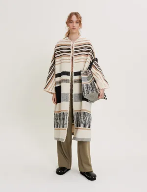OVERSIZED STRIPED COAT