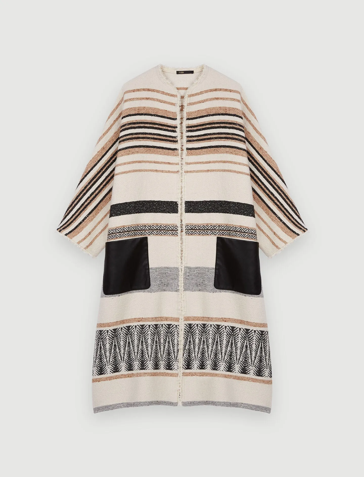 OVERSIZED STRIPED COAT